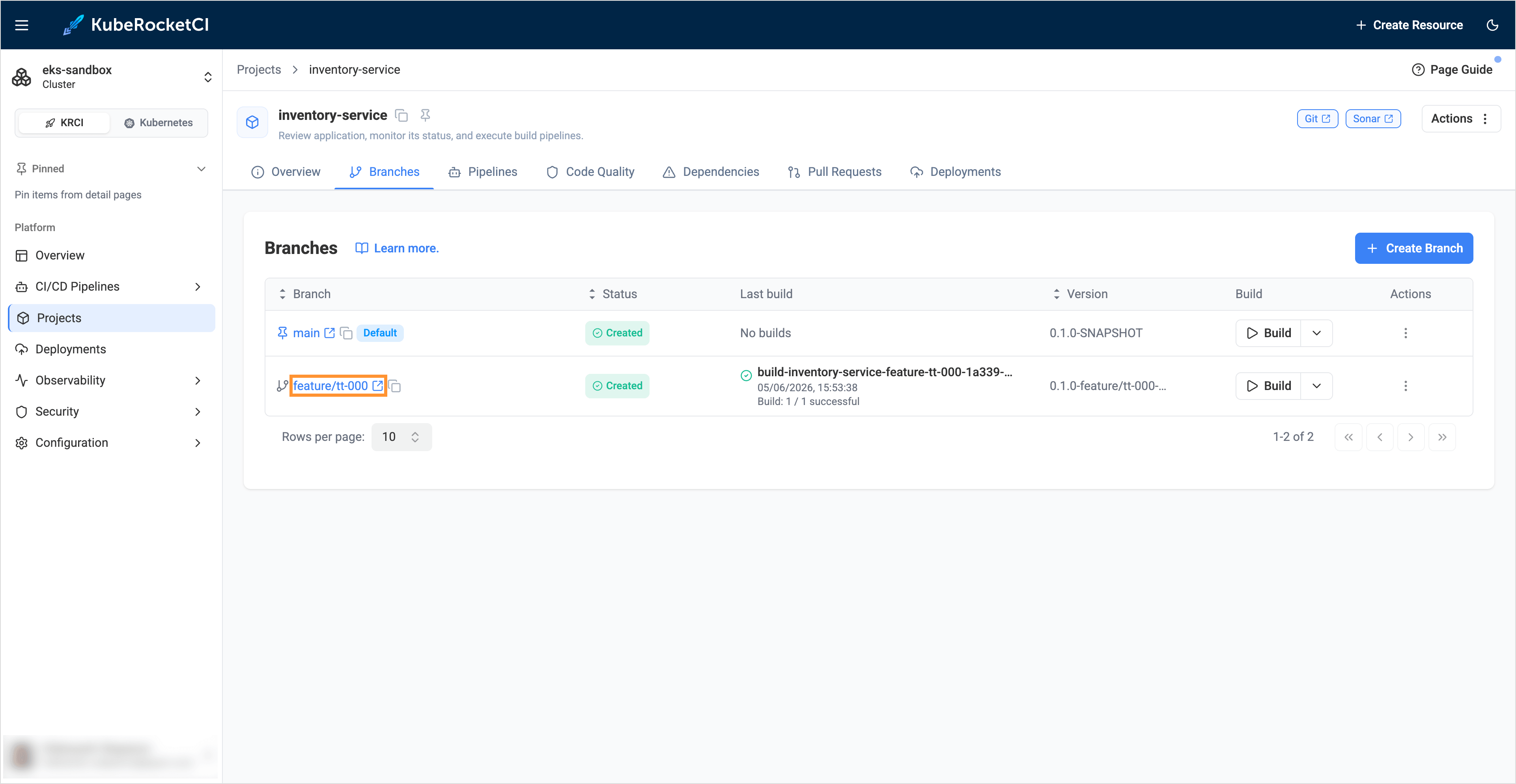 Open application source code