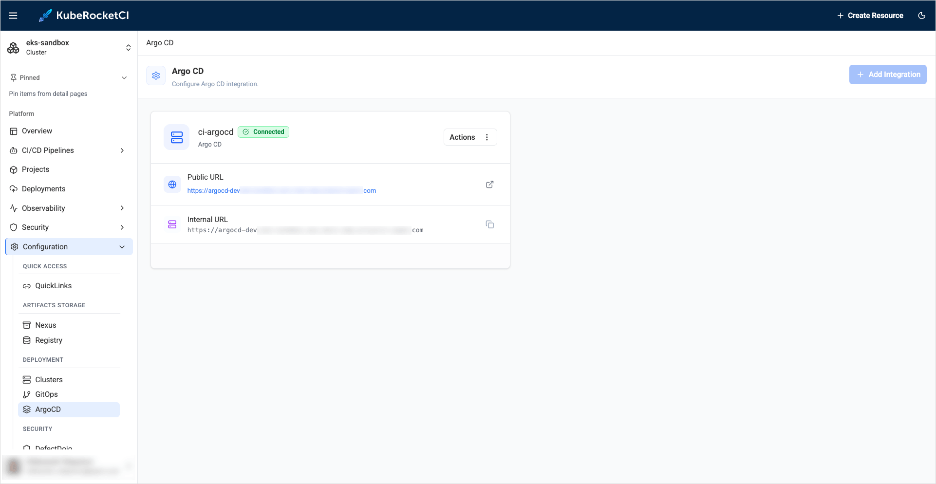 Verify integration status