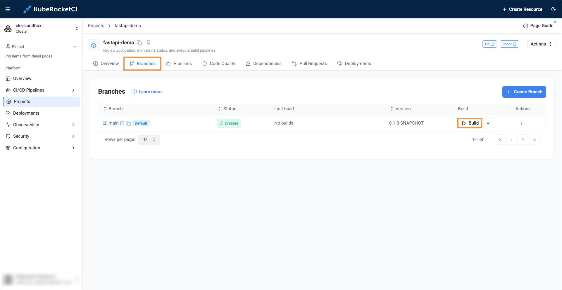 Build Main Branch
