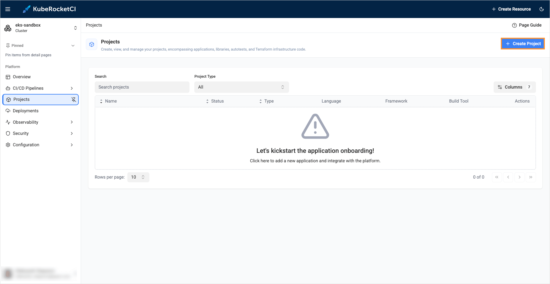 Projects overview