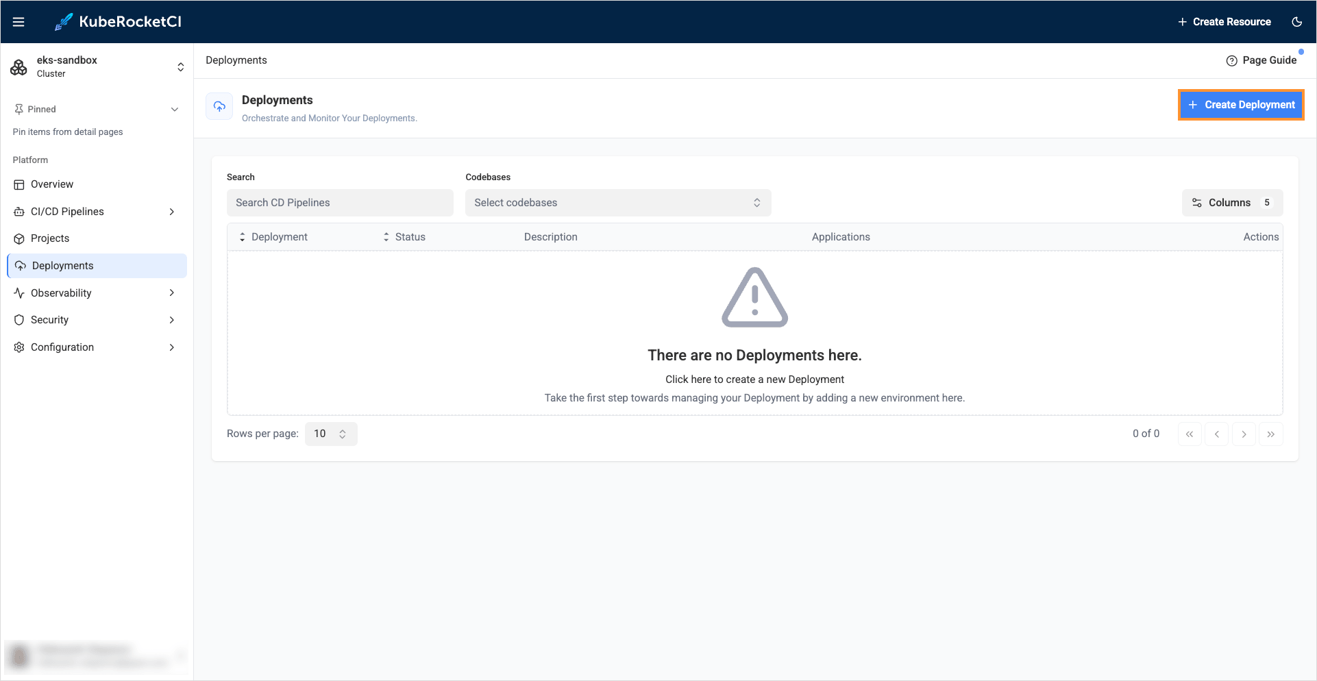 Deployment overview