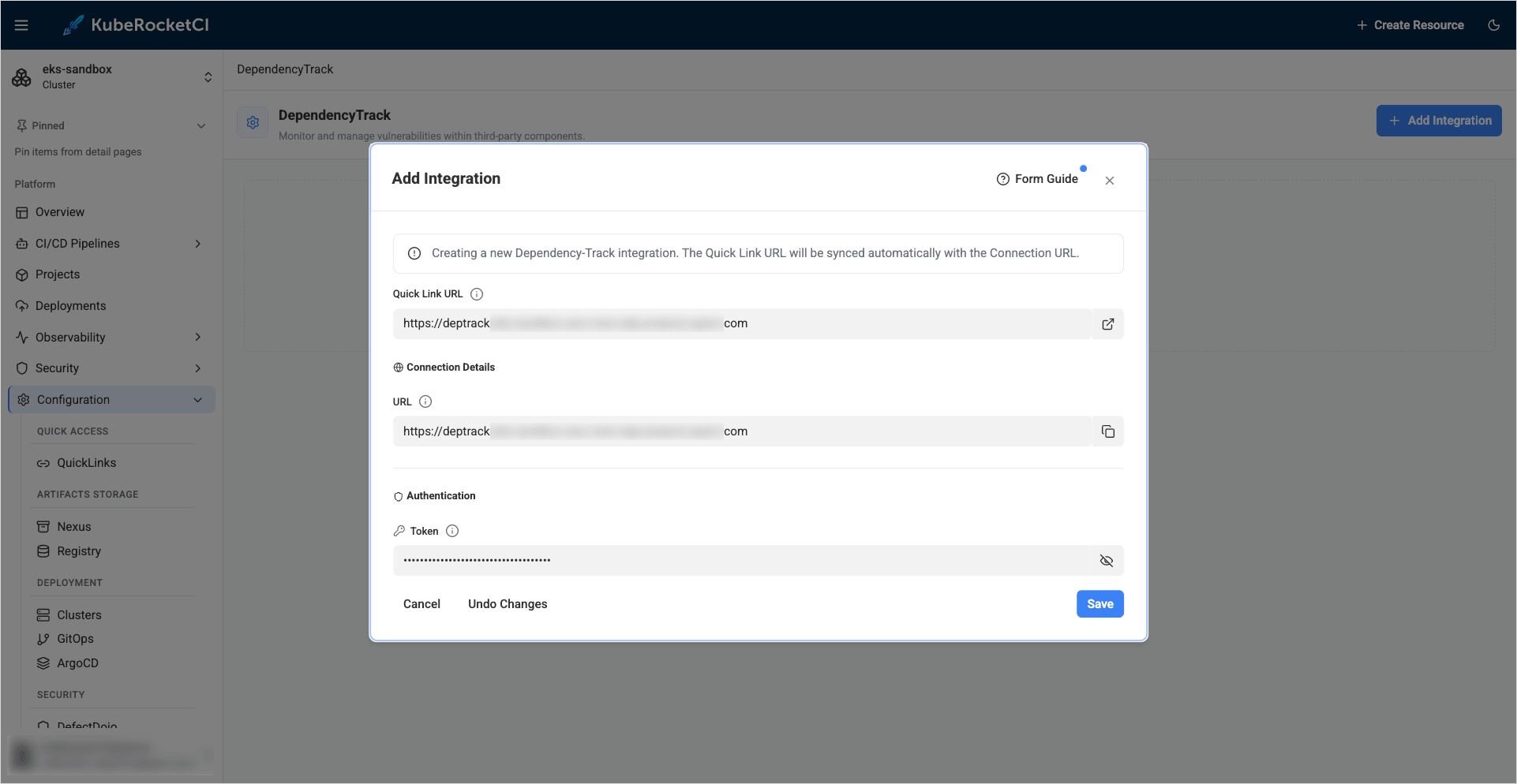 Dependency-Track update manual secret