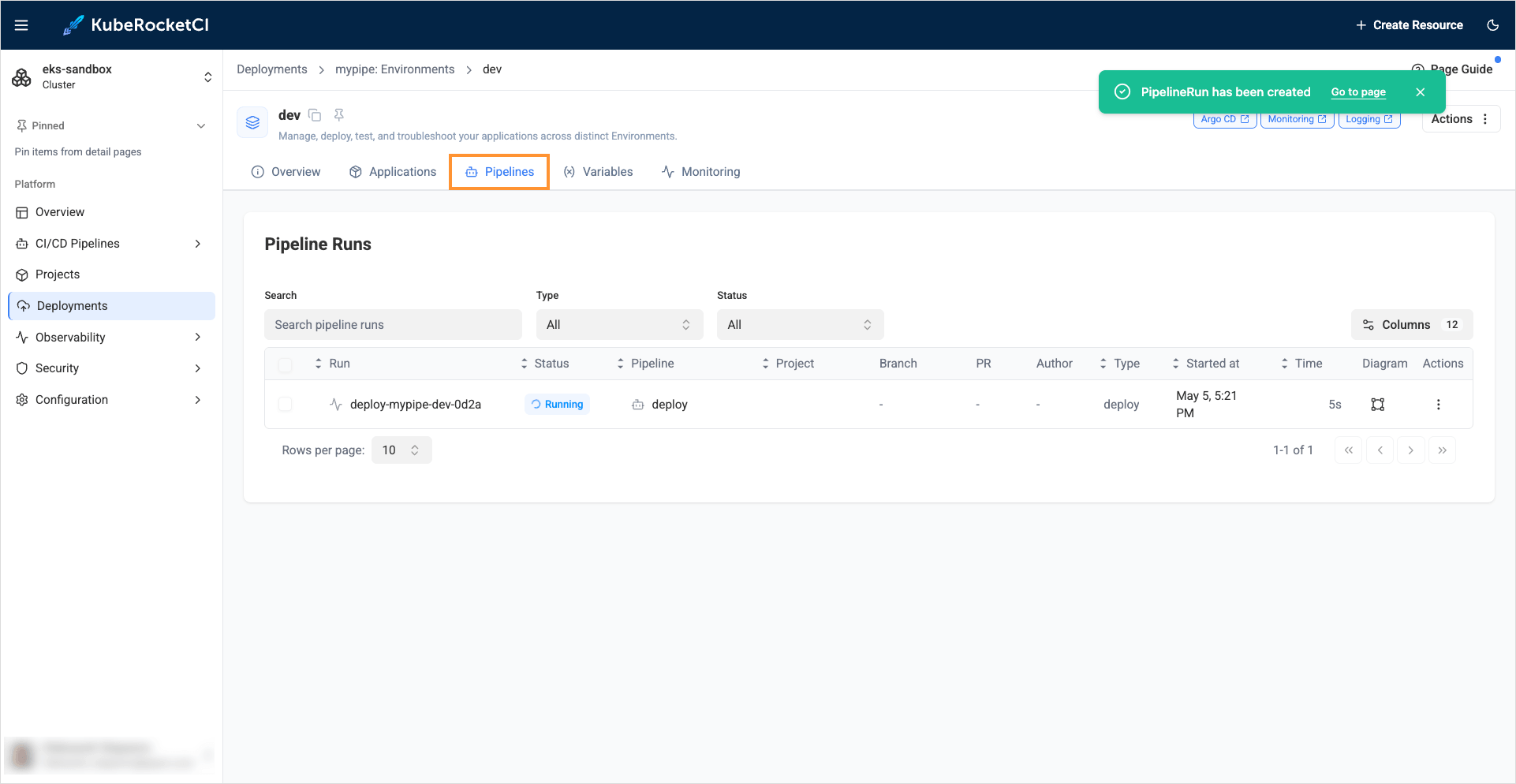 Deploy pipeline (clickable)