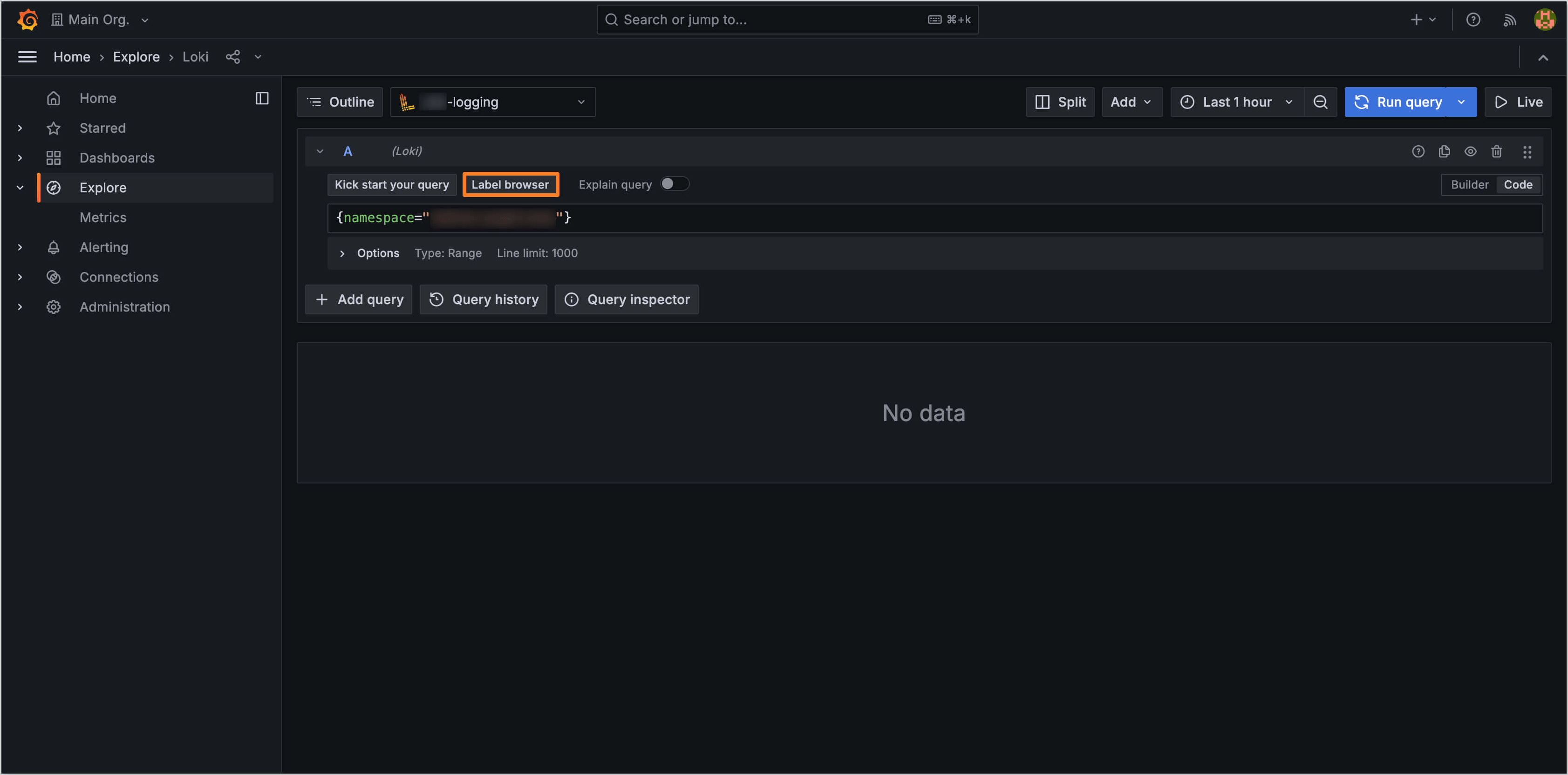 Log browser