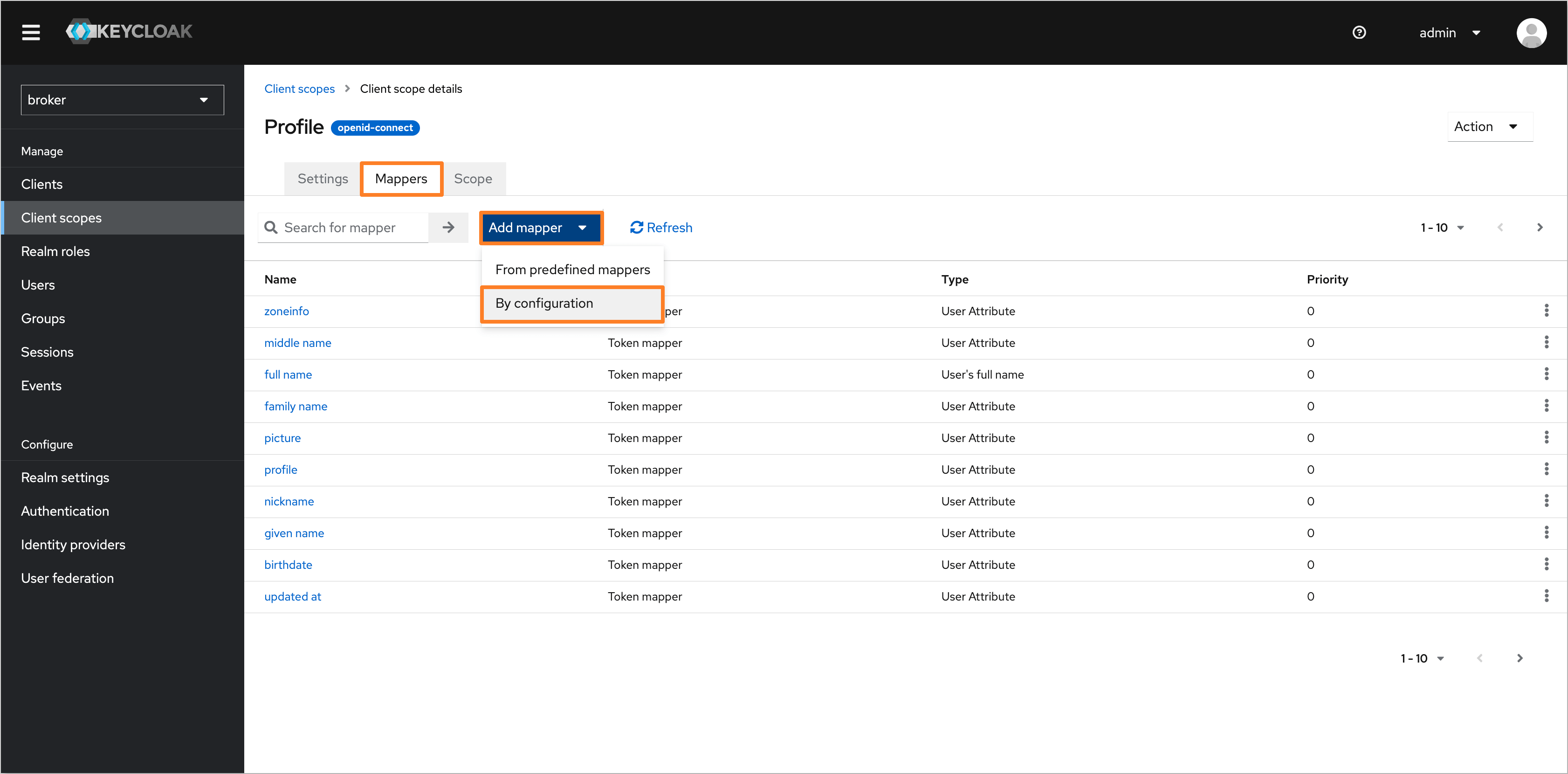 Keycloak create mapper Keycloak create mapper