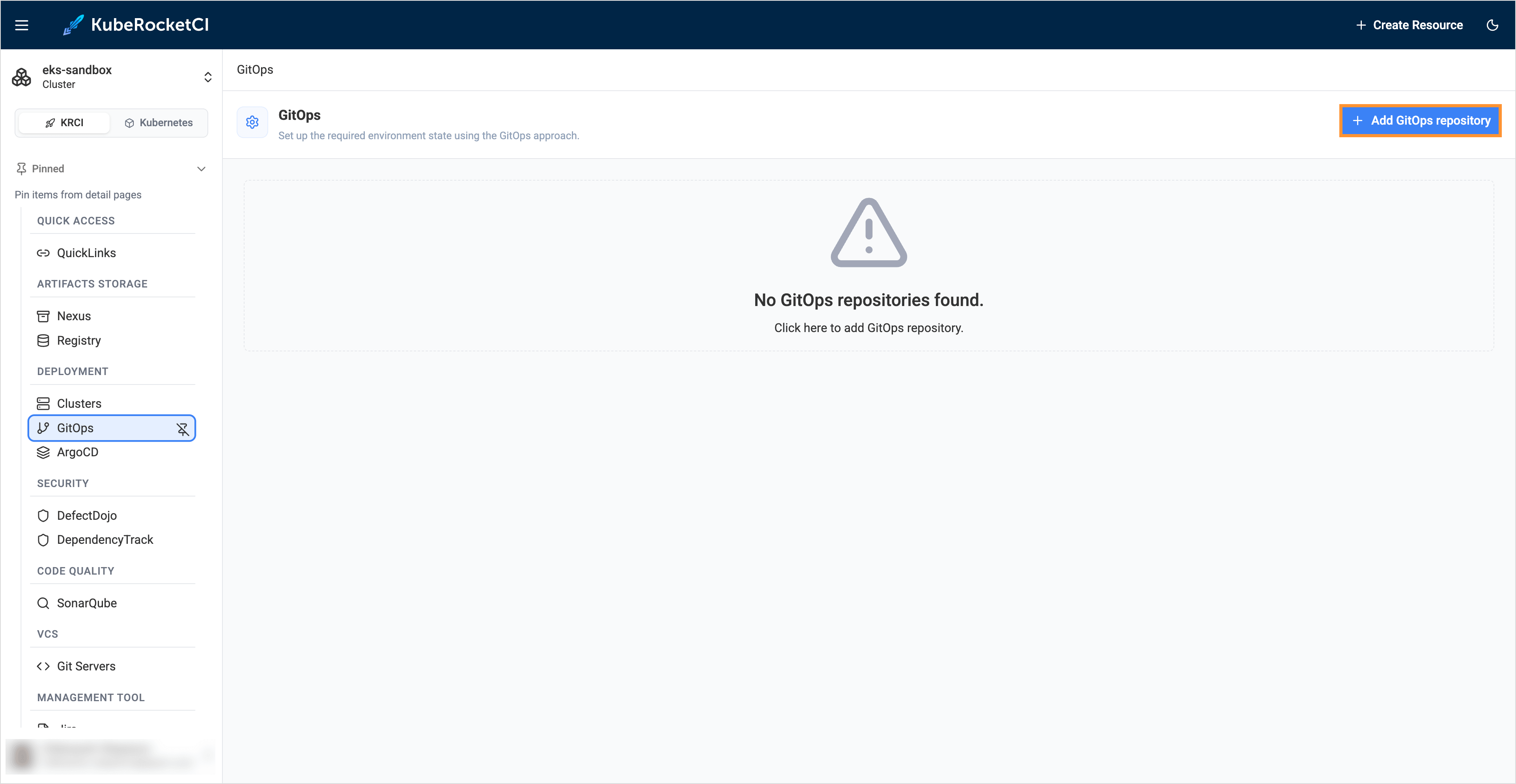 Onboard GitOps repository Onboard gitops repository