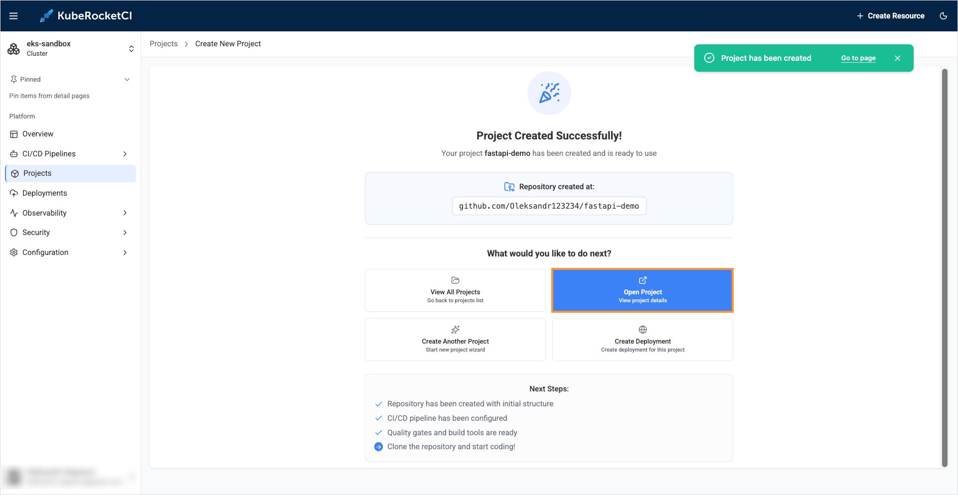 Components overview page