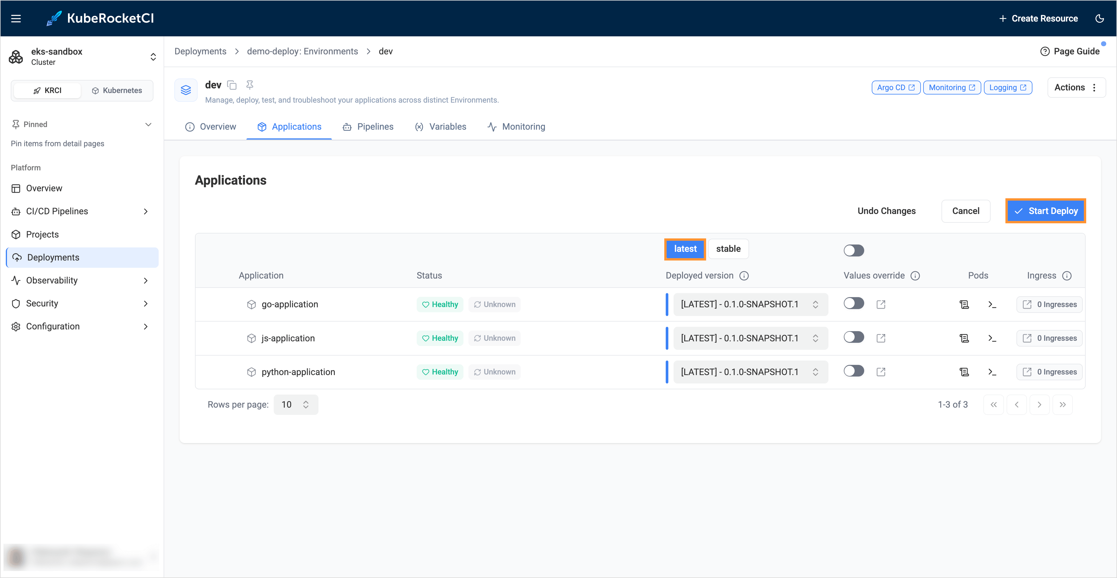 Run deploy pipeline Run deploy pipeline
