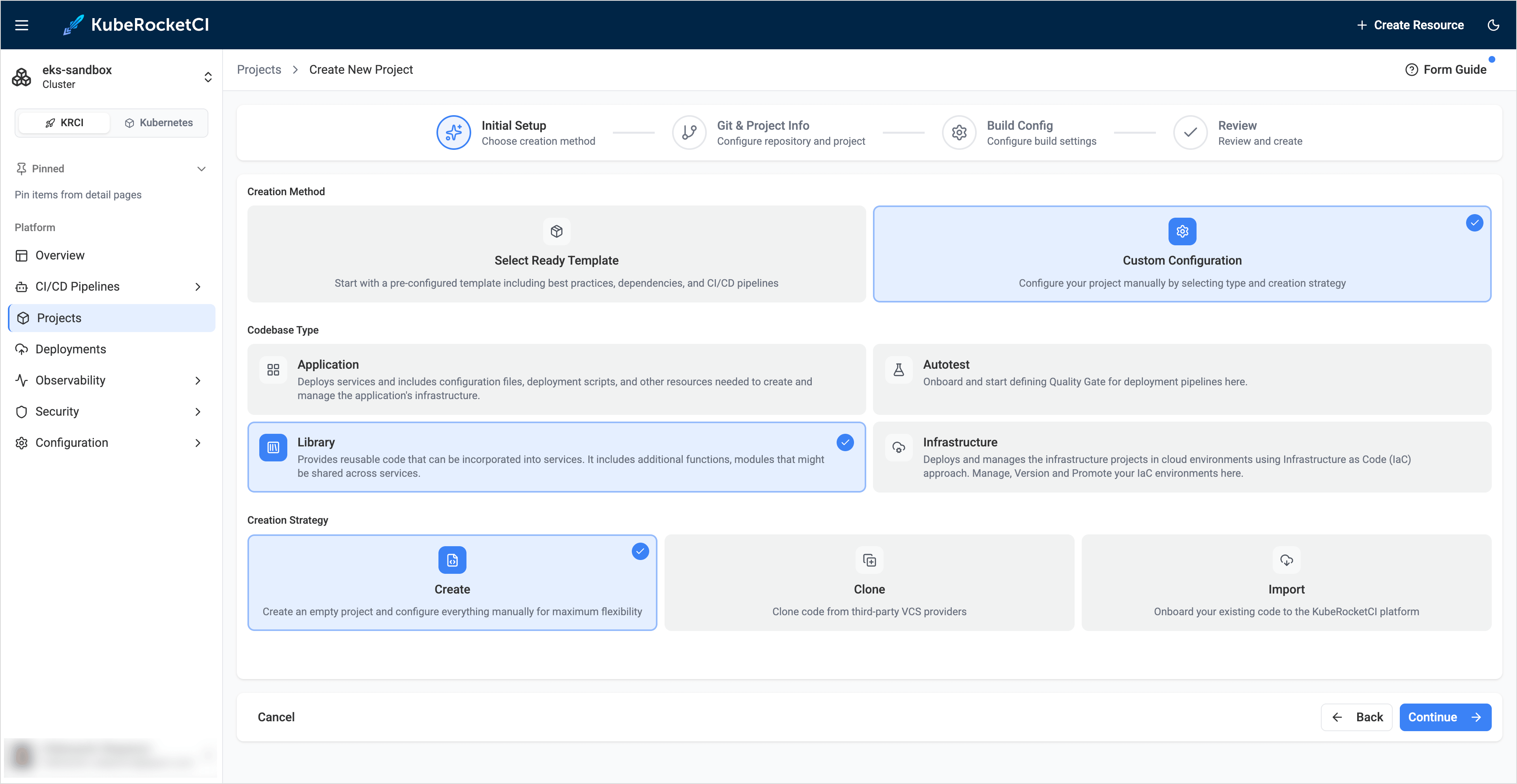 Create Library